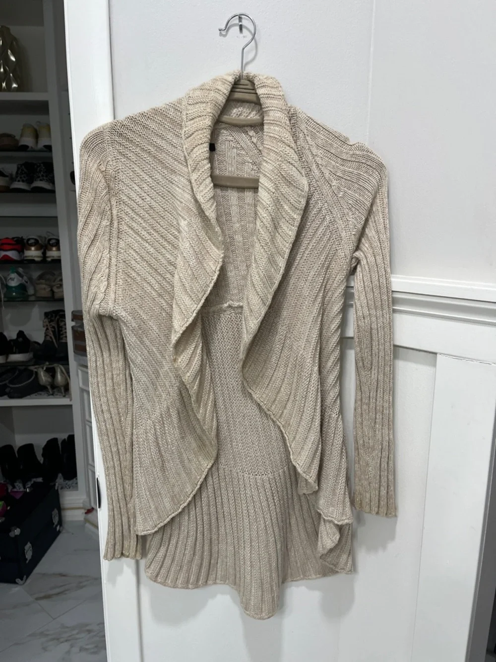 Apt. 9 Open-Front Ribbed Shawl-Collar Cardigan - Picture 1 of 4